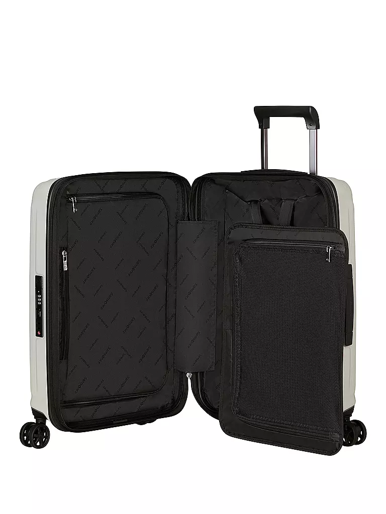 SAMSONITE | Trolley NUON SPINNER 55cm extensible quartz mat | Blanc