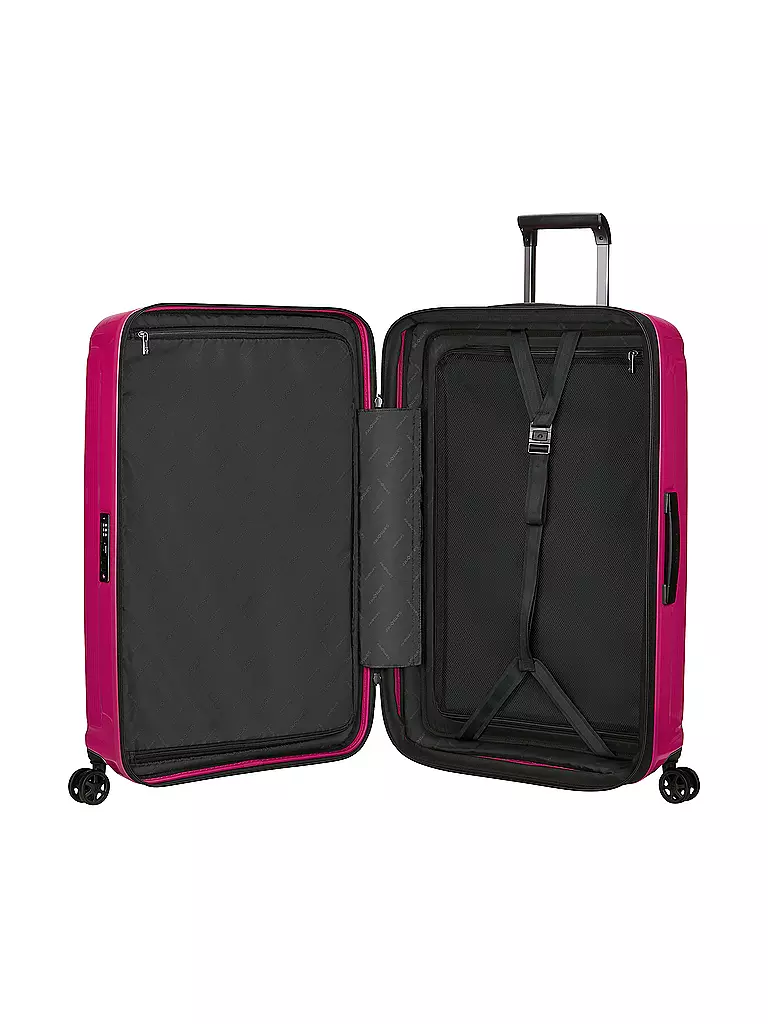 SAMSONITE | Trolley NUON SPINNER 75cm extensible metallic ruby | Rose vif