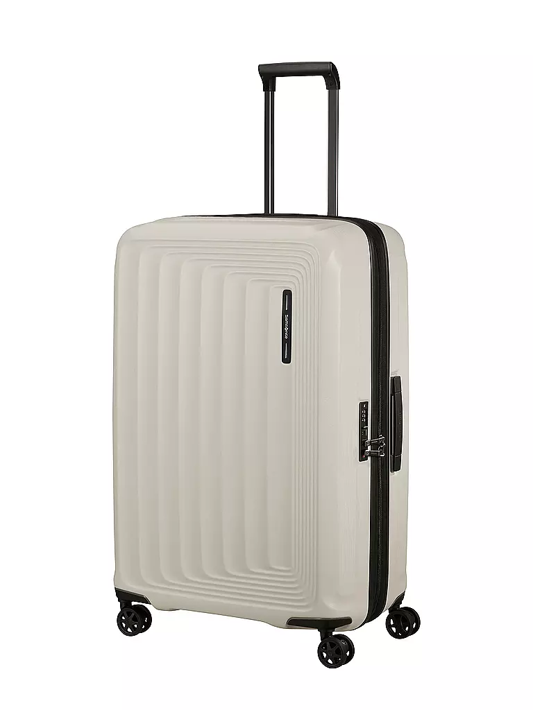 SAMSONITE | Trolley NUON SPINNER 75cm extensible quartz mat | Blanc