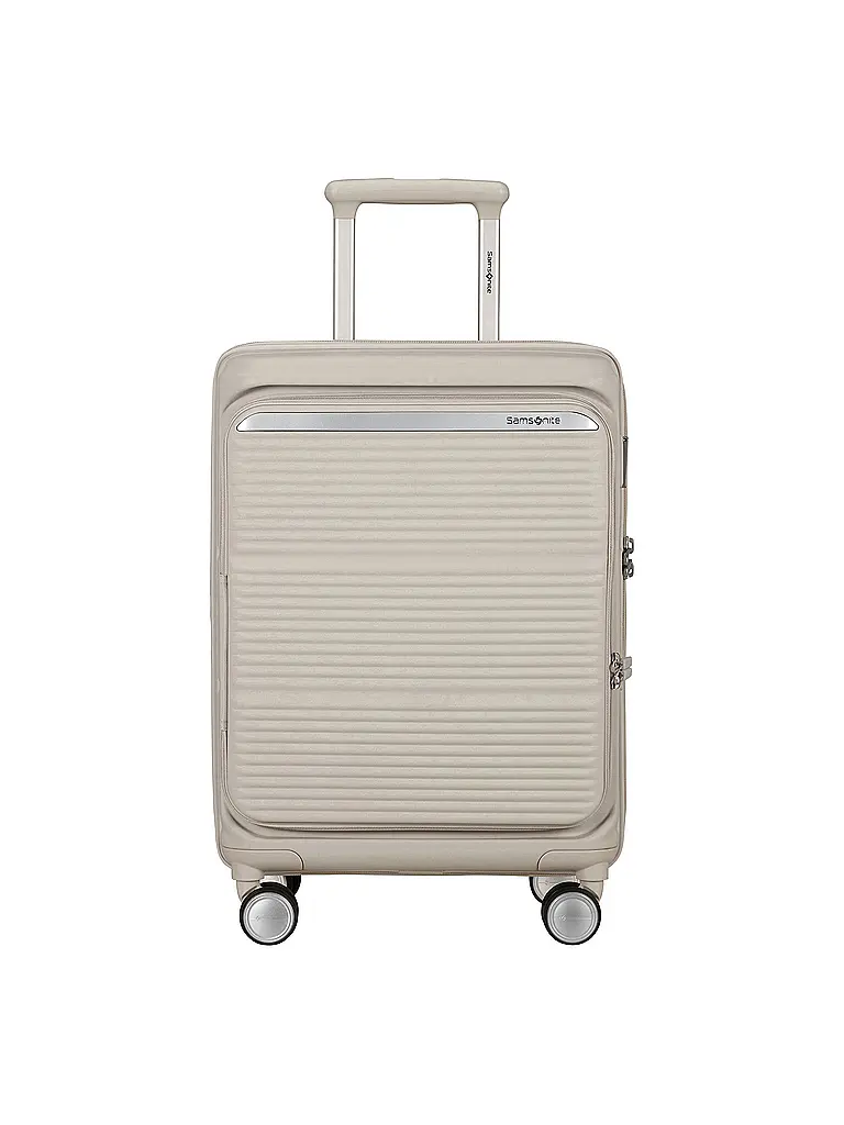 SAMSONITE | Trolley PARALUX SPINNER 55cm extensible Stone Grey | Crème