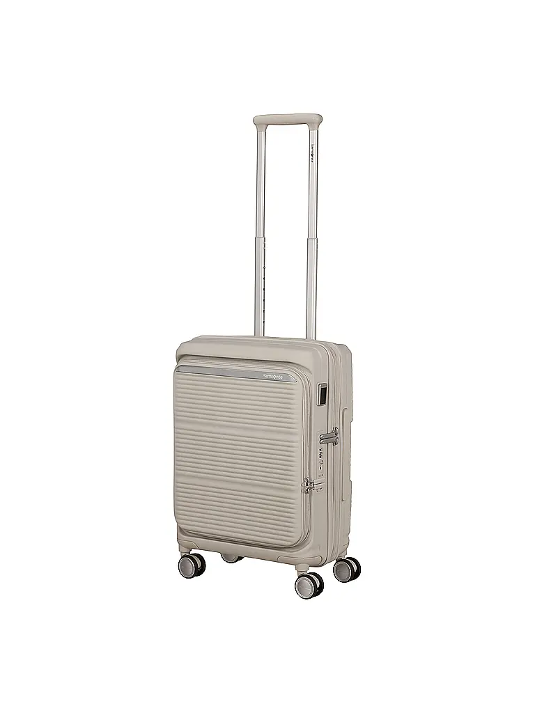 SAMSONITE | Trolley PARALUX SPINNER 55cm extensible Stone Grey | Crème
