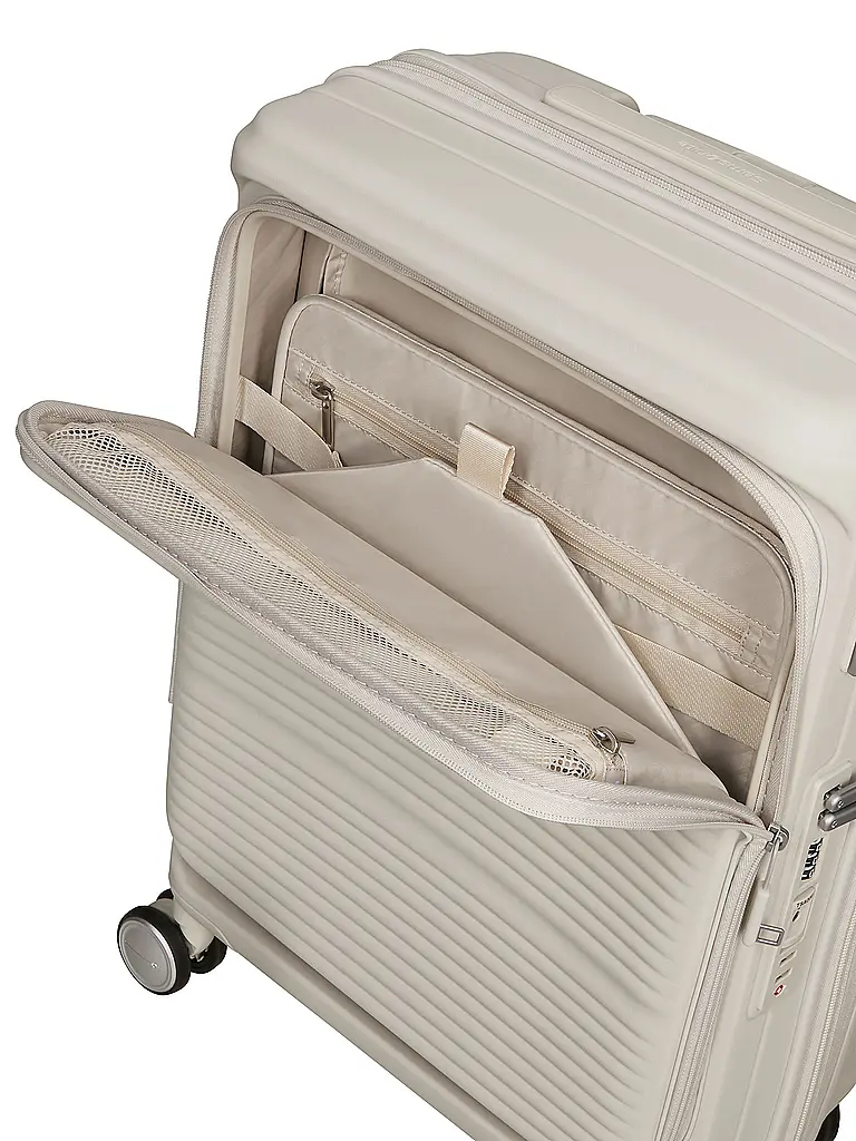 SAMSONITE | Trolley PARALUX SPINNER 55cm extensible Stone Grey | Crème