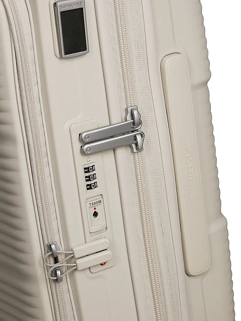 SAMSONITE | Trolley PARALUX SPINNER 55cm extensible Stone Grey | Crème