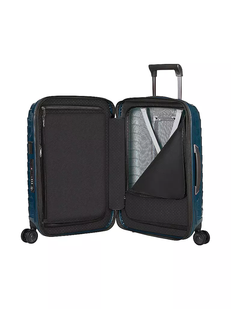 SAMSONITE | Trolley Proxis Spinner 55 extensible Bleu Pétrole |