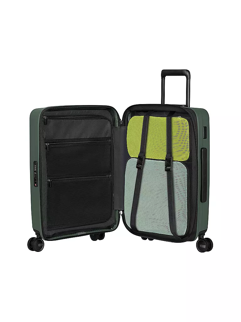 SAMSONITE | Trolley RESTACKD SPINNER 55cm extensible sauge | Vert foncé