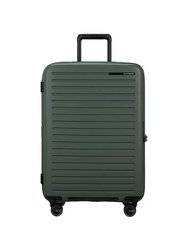 SAMSONITE | Trolley RESTACKD SPINNER 68cm extensible sauge | dunkelgrün