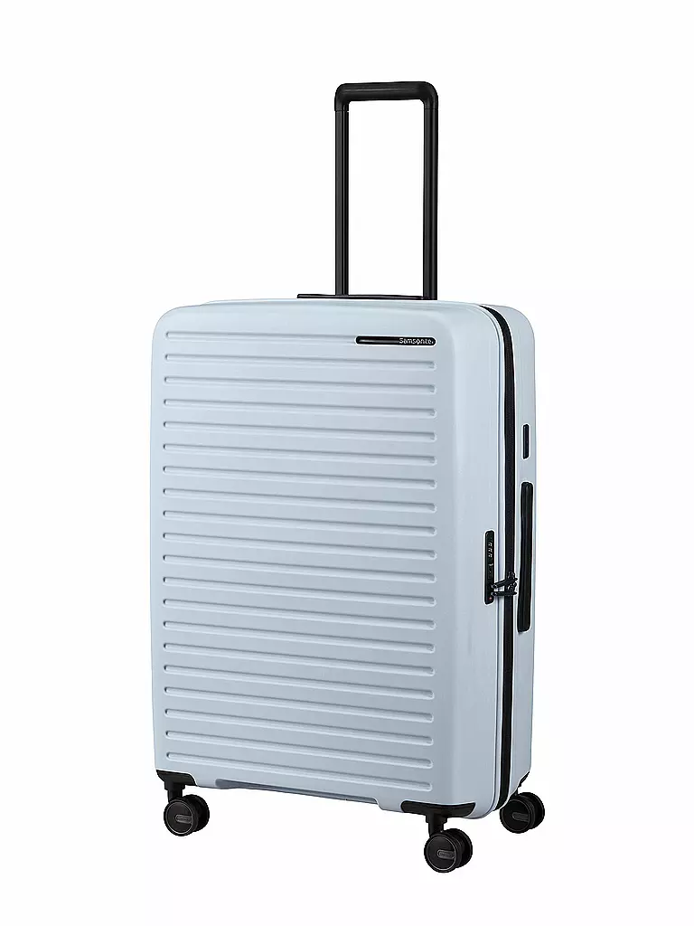 SAMSONITE | Trolley RESTACKD SPINNER 75cm extensible glacier | Bleu clair