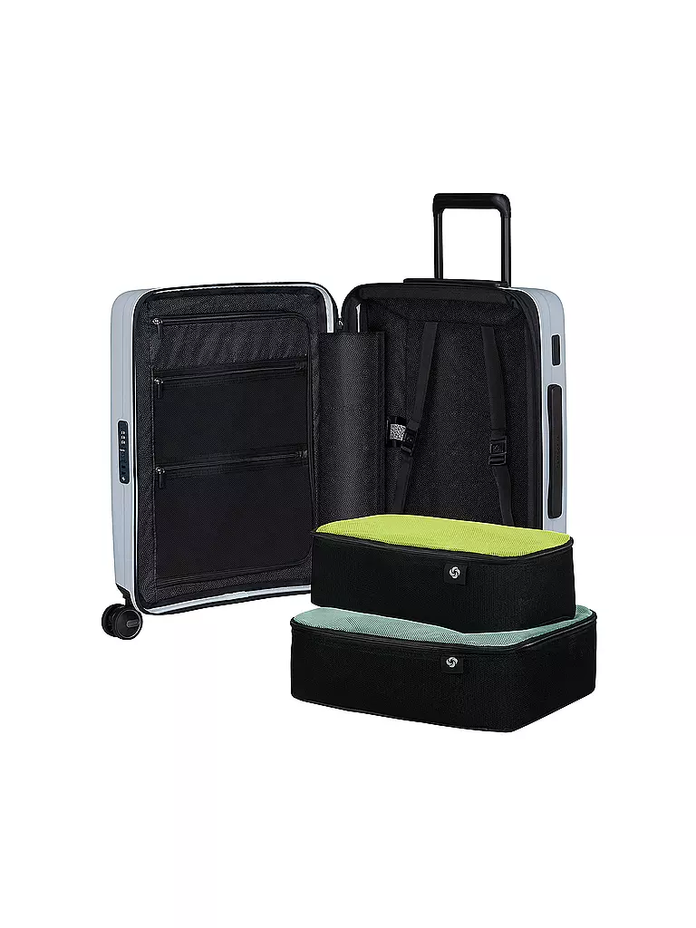 SAMSONITE | Trolley RESTACKED SPINNER 55cm extensible glacier | hellblau