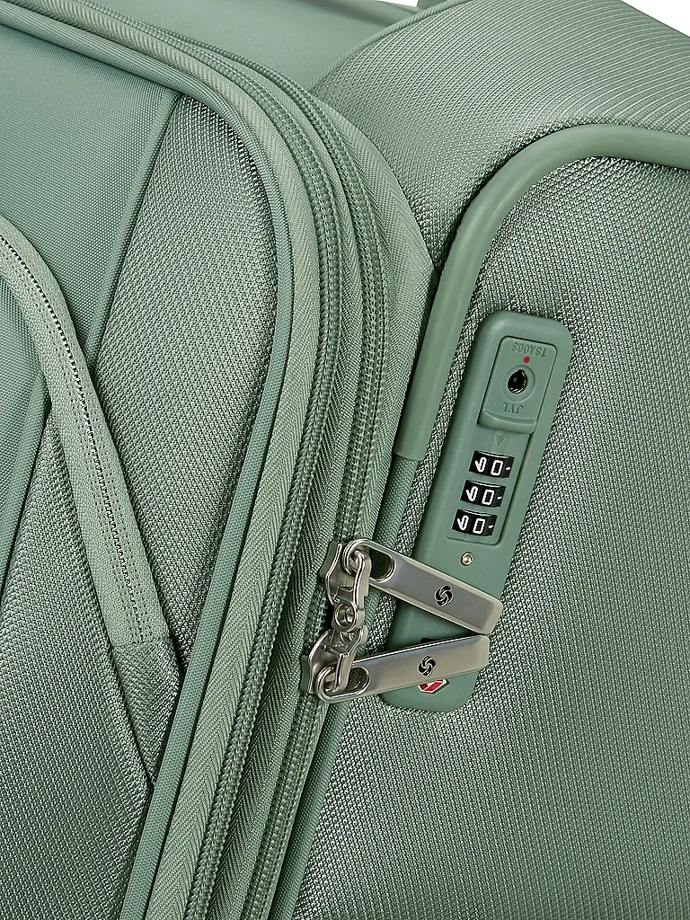 SAMSONITE | Trolley souple RE-LITE SPINNER 67cm extensible sauge | Vert clair