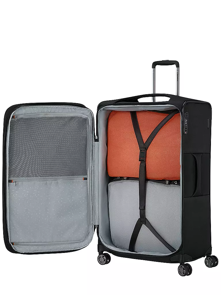 SAMSONITE | Trolley souple RE-LITE SPINNER 78cm extensible noir |