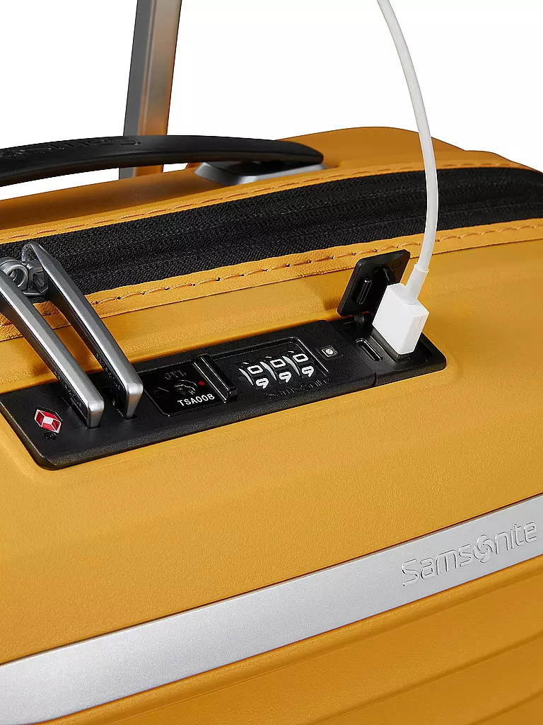 SAMSONITE | Trolley UPSCAPE SPINNER 55cm extensible jaune | 