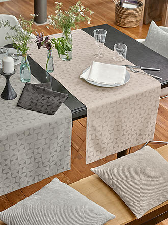 SANDER | Nappe 140x210cm ORA JAQUARD Écru
