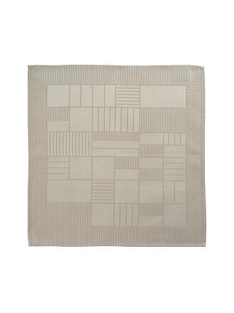 SANDER | Serviette Lexie Damassé 45x45cm Moonbeam