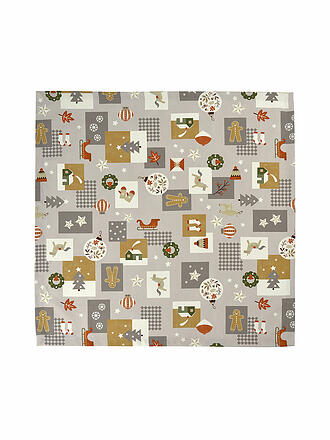 SANDER | Nappe carrée VALKENBURG 85x85cm Taupe / Gris