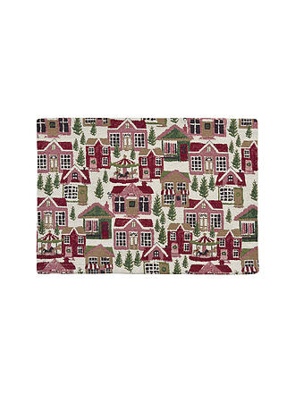 SANDER | Set de table de Noël 35x50cm VILLA Rouge/Vert