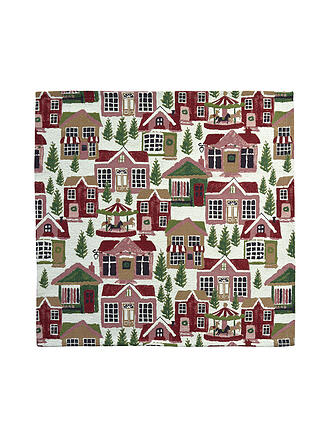 SANDER | Chemin de table de Noël 50x140cm VILLAGRANDE Rouge/Vert