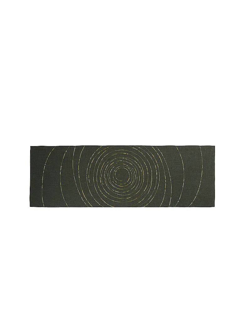 SANDER | Chemin de table CHIMES 50x150cm Vert chasseur | Vert foncé