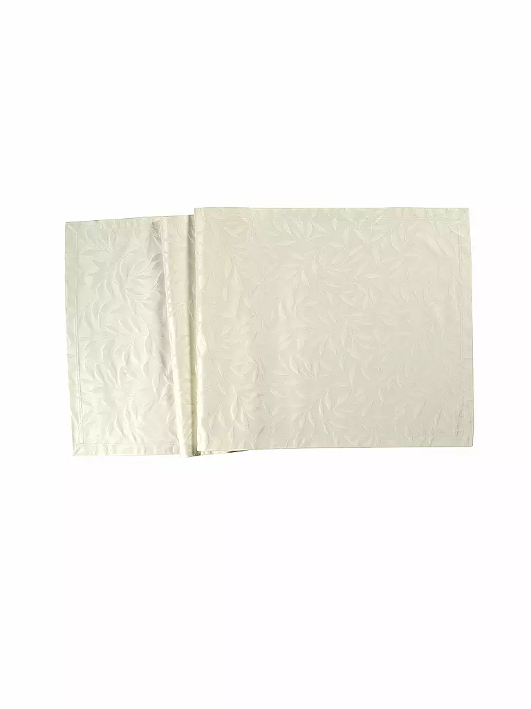 SANDER | Chemin de table COMO DAMAST 50x140cm Crème | Beige