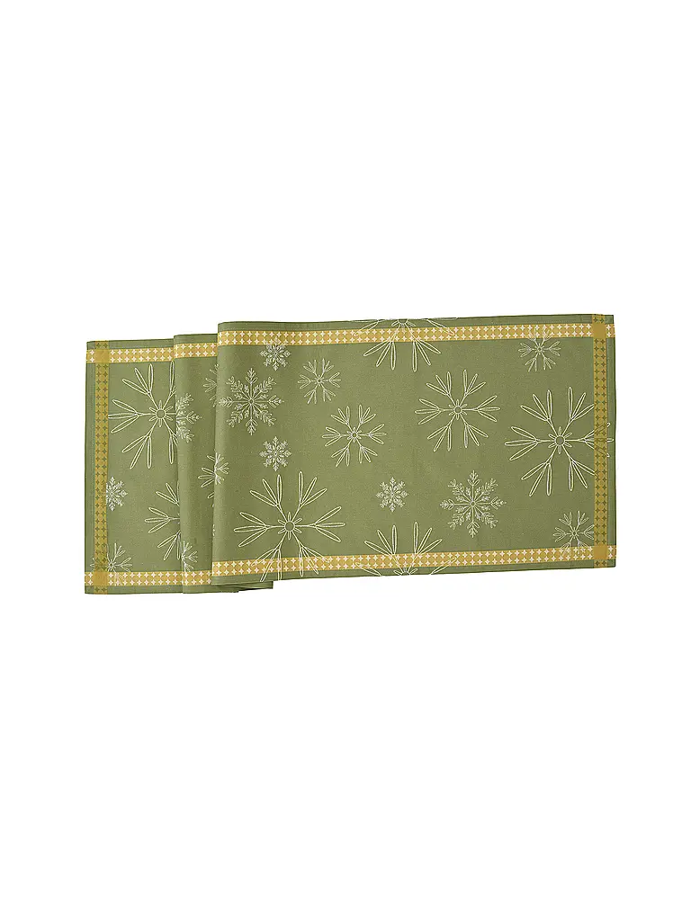 SANDER | Chemin de table de Noël 47x150cm Olive Red | olive