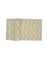 SANDER | Chemin de table de Noël 50x140cm GINGER MAN Beige/Rouge | Beige