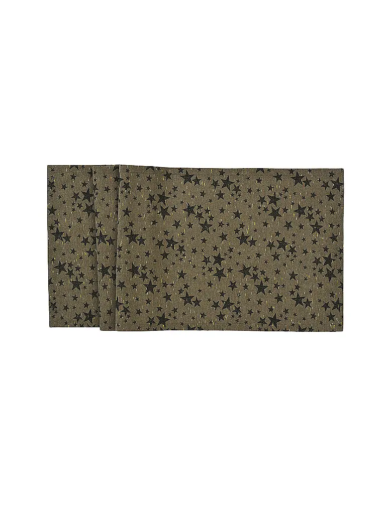 SANDER | Chemin de table de Noël 50x140cm STELLE D'ORO Coffee | braun