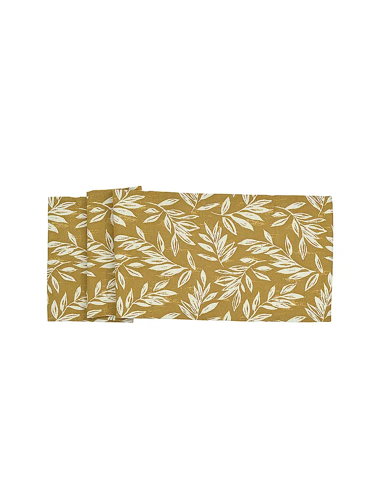 SANDER | Chemin de table LEAVES 40x100 Honey | Camel