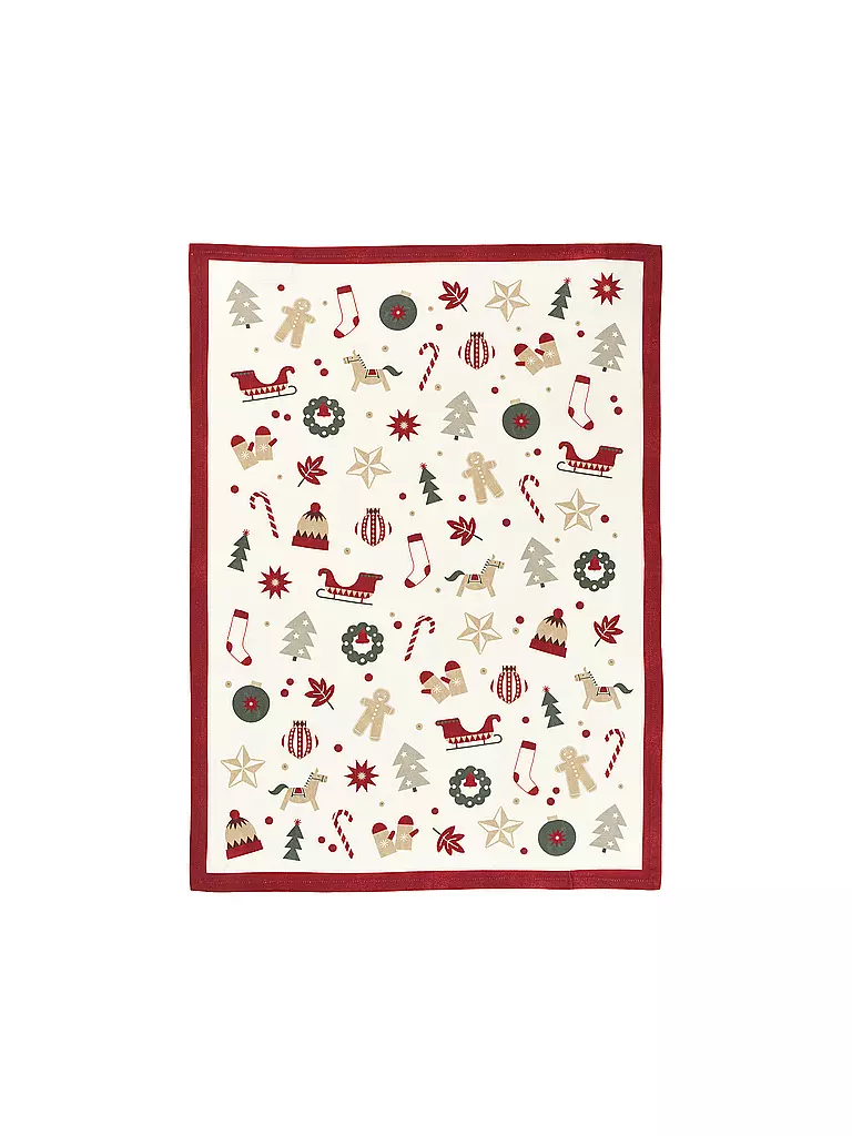 SANDER | Geschirrtuch ALL 4 X-MAS 50x70cm Rouge / Vert | rot