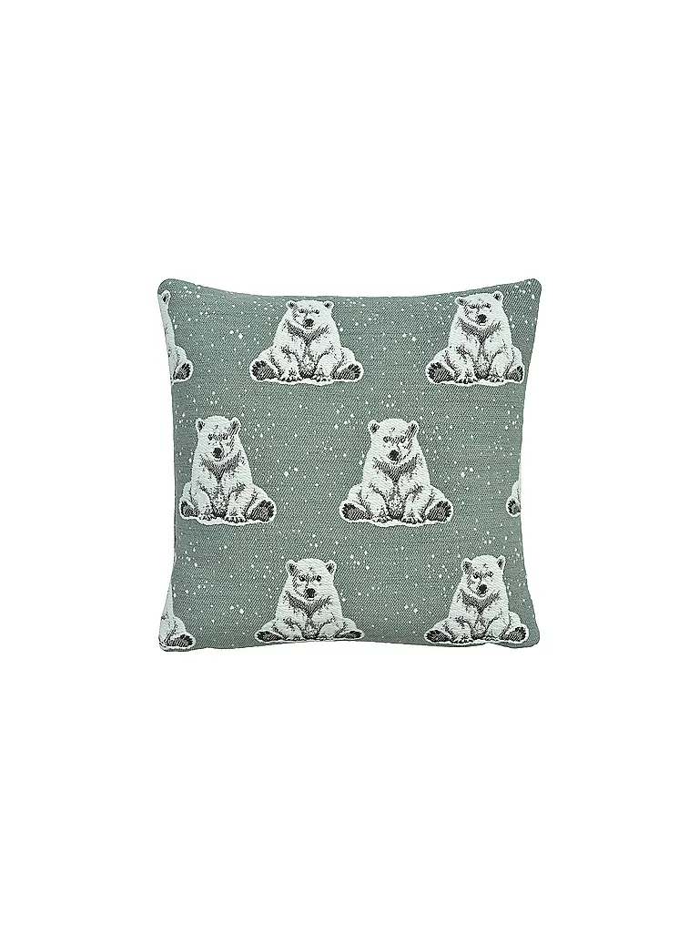 SANDER | Housse de coussin de Noël 35x50cm BOREAS Blue Fox | mint