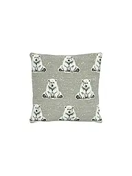SANDER | Housse de coussin de Noël 35x50cm BOREAS Blue Fox | Gris