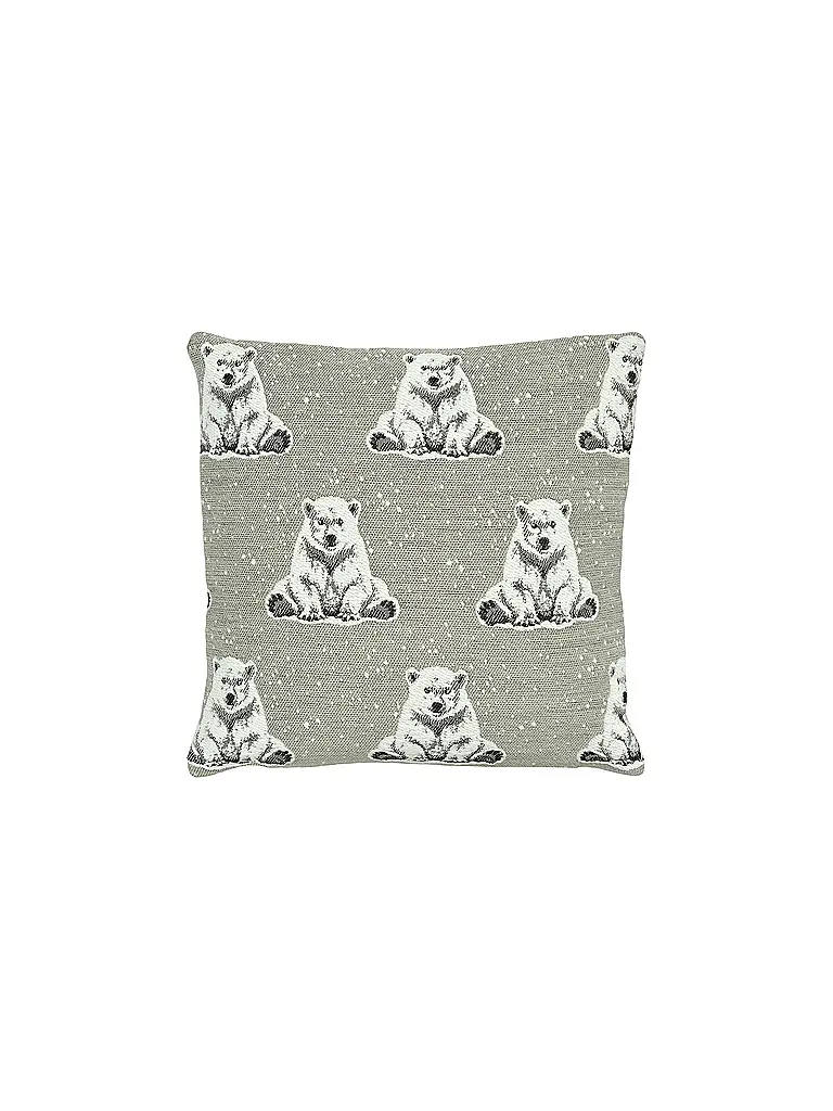SANDER | Housse de coussin de Noël 35x50cm BOREAS Rock | grau