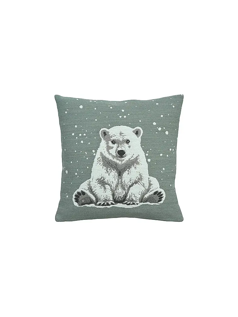 SANDER | Housse de coussin de Noël 45x45cm ARKTOS Blue Fox | mint