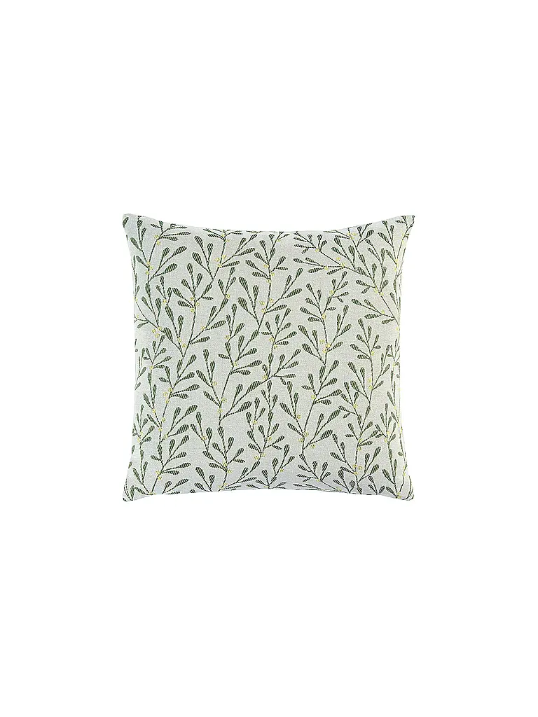 SANDER | Housse de coussin de Noël 50x50cm MISTY Écru/Vert | grün