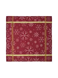 SANDER | Nappe de Noël 100x100cm VAIL Olive | Rouge
