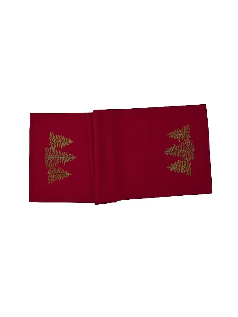 SANDER | Mitte de table de Noël 85x85cm WOODLANDS Rouge | rot