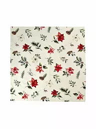 SANDER | Mitteldeck X-MAS FLOWERS 85x85cm Original | Crème