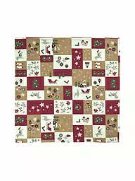 SANDER | Nappe carrée SALZBURG 85x85cm Rouge / Caramel | Marron clair