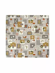 SANDER | Nappe carrée VALKENBURG 85x85cm Taupe / Gris | Gris clair