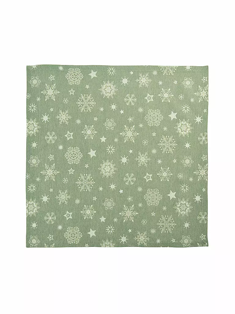 SANDER | Nappe CRISTALLO NEVE 85x85cm Jade | hellgrün