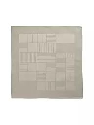 SANDER | Serviette Lexie Damassé 45x45cm Blanc | Camel