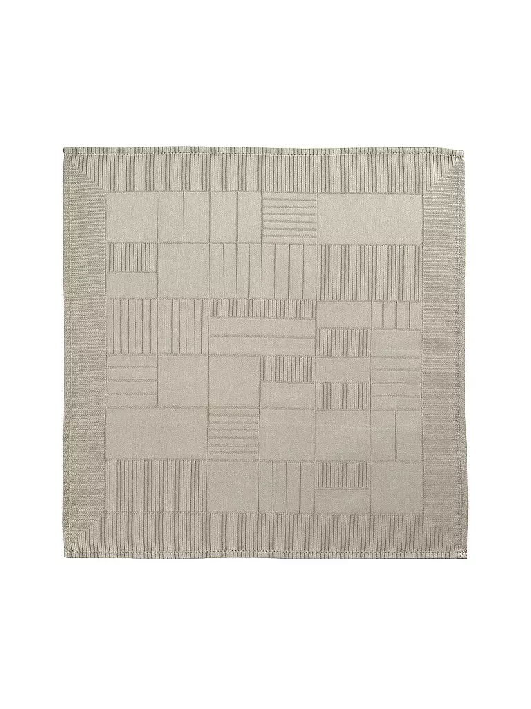 SANDER | Serviette Lexie Damassé 45x45cm Moonbeam | Camel