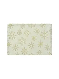 SANDER | Set de table de Noël 35x50cm CRISTALLO LUCE Écru/Or | Crème