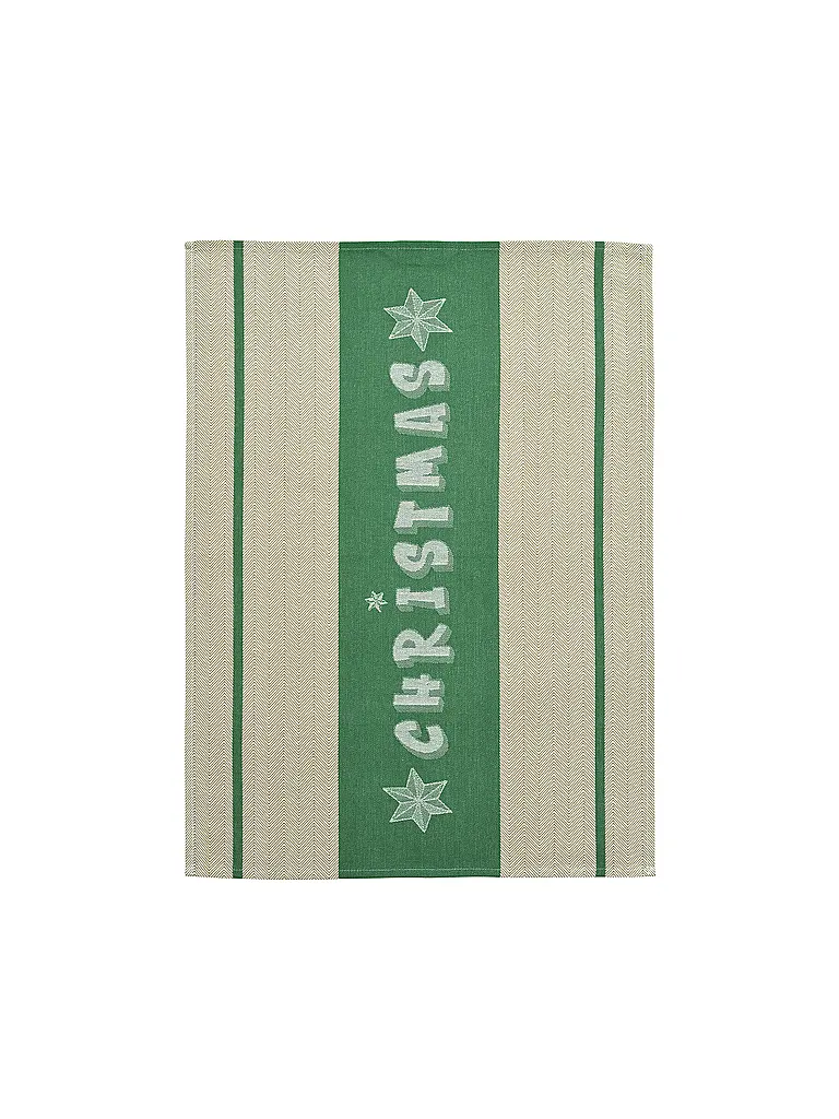 SANDER | Torchon de Noël 50x70cm CHEF CHRISTMAS Vert | dunkelgrün