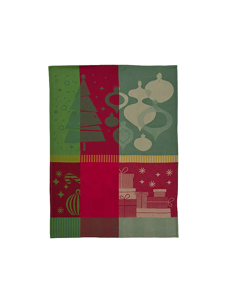 SANDER | Torchon de Noël 50x70cm CHEF HOLIDAYS Rouge/Vert | rot