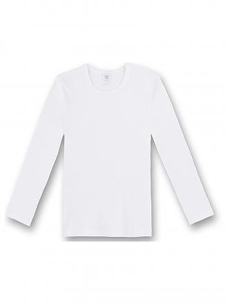 SANETTA | T-shirt à manches longues pour enfant, décontracté, en coton, blanc
