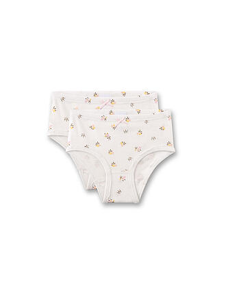 SANETTA | Slip pour fille, lot de 2, white pebb