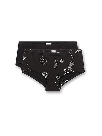 SANETTA | Slip fille, lot de 2, super black