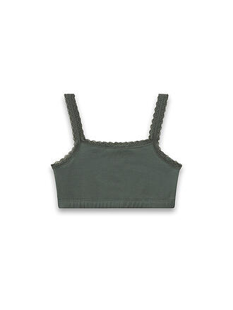 SANETTA | Bustier fille vert feuille
