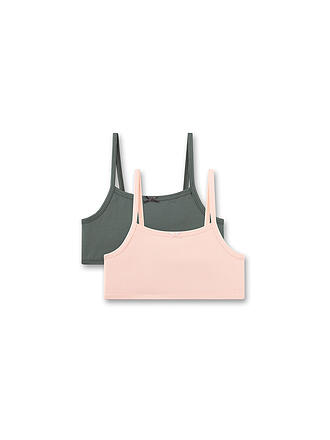SANETTA | Soutien-gorge bustier fille, lot de 2, chintz rose