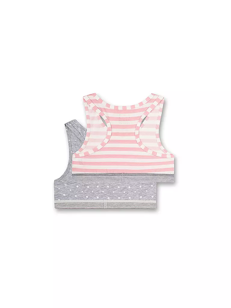 SANETTA | Bustier fille lot de 2 gris clair | 