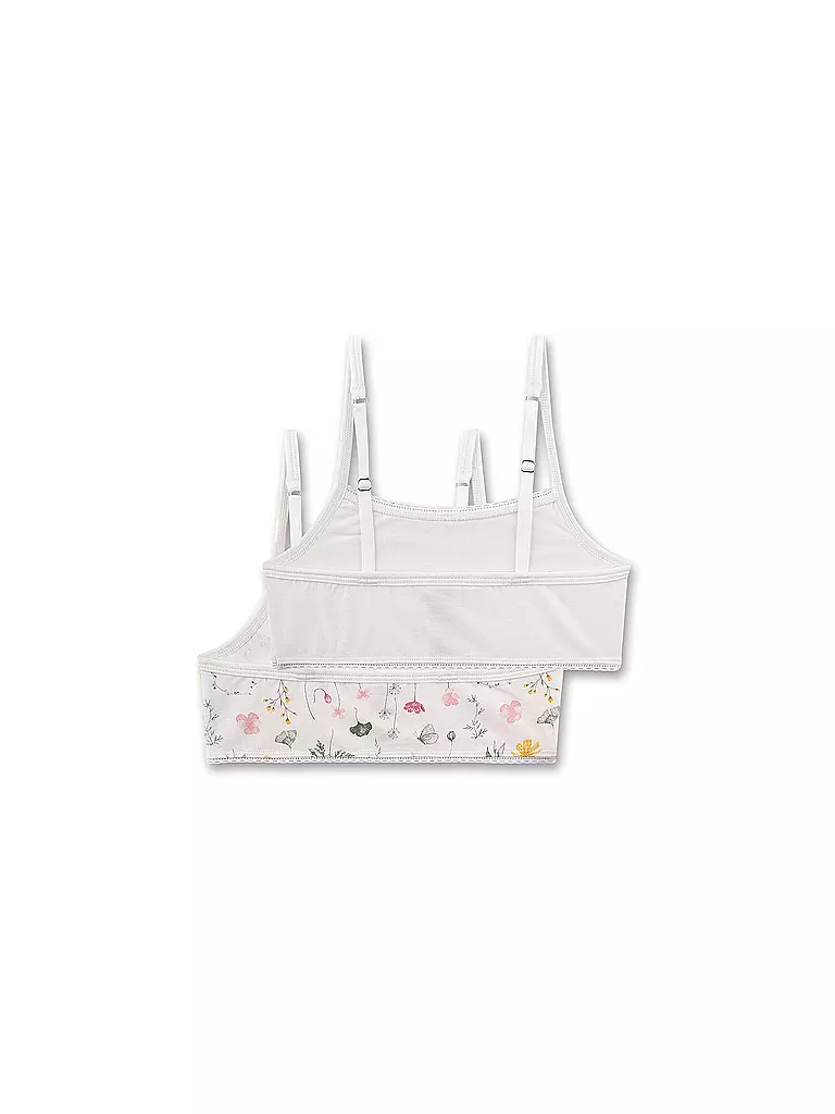 SANETTA | Bustier pour fille, lot de 2, whitepebb | 